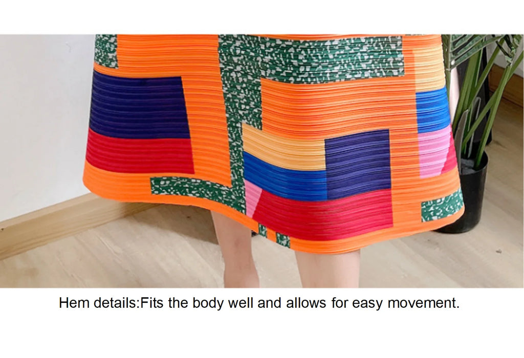 Fashionable women's dress, new spring/summer style, European and American style, youthful, plus size, slimming pleated skirt