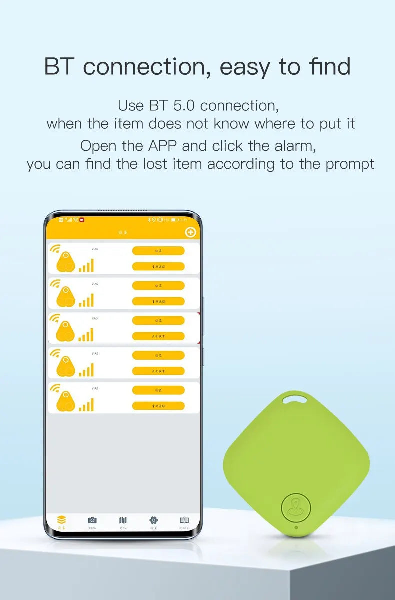 Mini GPS Locator AntiLost Alarm Wallet Keychain Smart Tag Bluetooth Tracer Keychain Dog Pet Child Tracker Key Finder Accessories