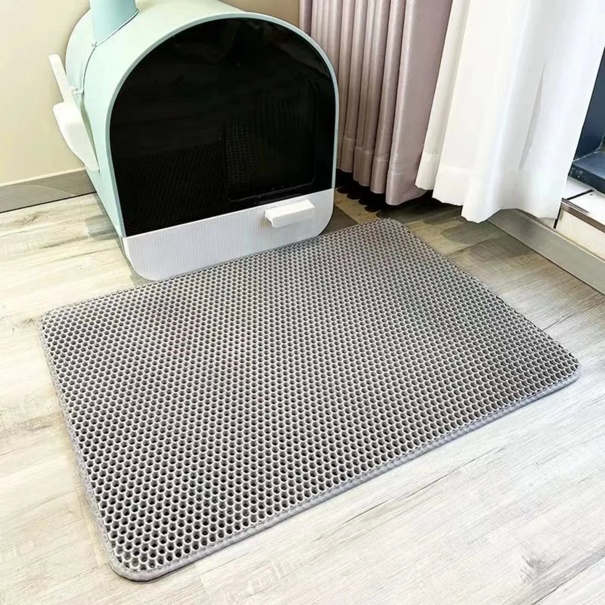 Cat Litter Mat Heavy Duty Waterproof 2 Layer Non Slip Washable Pet Floor Protector Litter Box Sand Stopper Pet Product