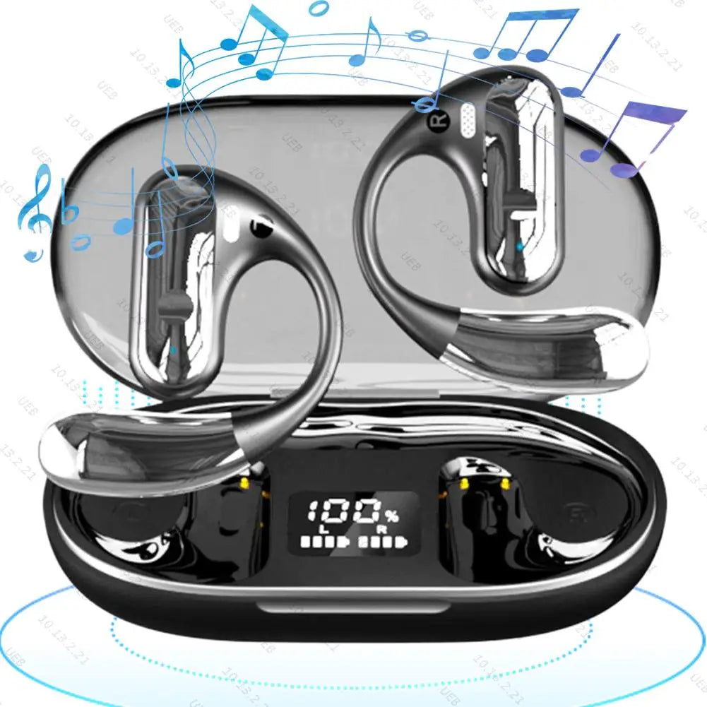 144 Languages AI Translator Earbuds Noise Cancelling Stereo Earhook Sports Headphone Translation Device for Travel and Business