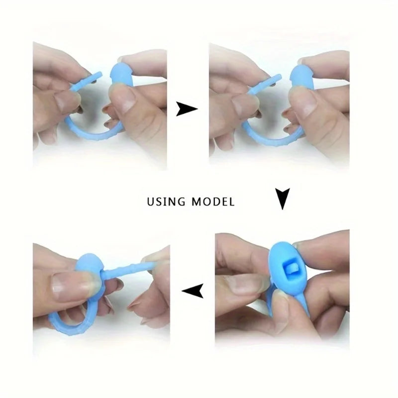 80Pcs Twistable and Multifunctional Cable Wire Organizer 80Pcs Silicone Cord Management Ties for Earphone Lines