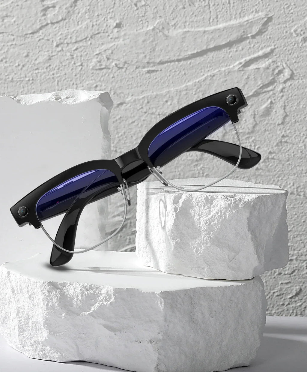 2026 New Smart Glasses with AI Intelligent Q&A Photography Recording Intelligent Translation 800W Camera Bluetooth Smart Glasses