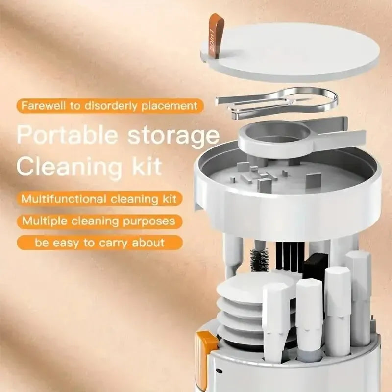 20-in-1 Cleaner Kit Computer Keyboard Brush Earphones Cleaning Pen Camera Cleaning Spray Bottle Cleaning Tools Keycap Puller Set