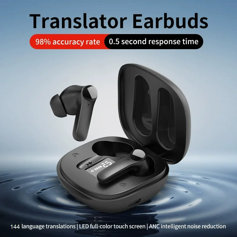 New Translation Headphones 144 Translanguages Instant Translate Smart Voice Translator B11 Wireless Bluetooth Translator Earphon