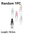 Halloween Fridge Magnets 3D Poseable Skeleton Magnet Movable Joints Refrigerator Decoration Creative DIY Ornament Halloween Gift