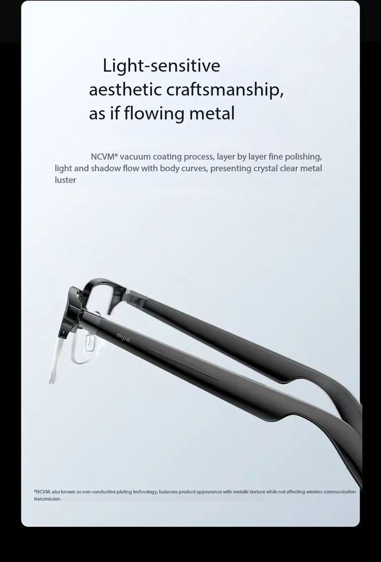 Original Xiaomi Mijia Smart Audio Glasses Open Ear Bluetooth Headphones Wireless Stereo Music & Hands-Free Calling Smart Glasses