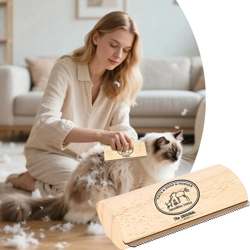 Grooming Brush for Dogs Shedding Household Pet Grooming Cat Hair Shedding Brush for Short Medium Long Haired Pet Kittens Puppies