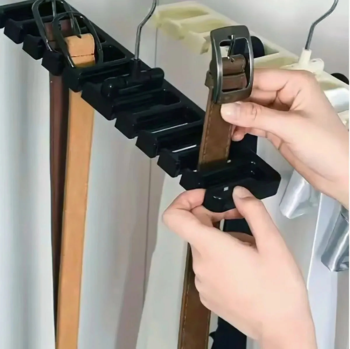 Wardrobe Belt Organizer: Multifunctional Scarf and Belt Hanger—The Ultimate Home Organization Tool