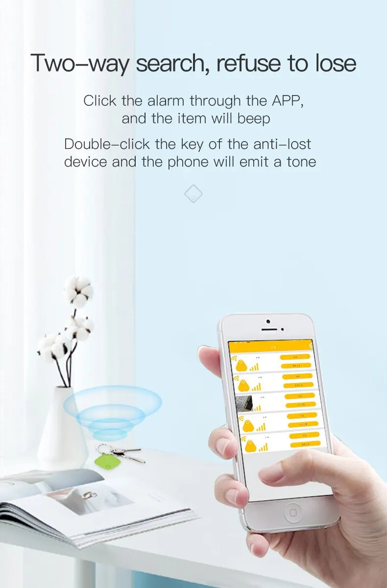 Mini GPS Locator AntiLost Alarm Wallet Keychain Smart Tag Bluetooth Tracer Keychain Dog Pet Child Tracker Key Finder Accessories