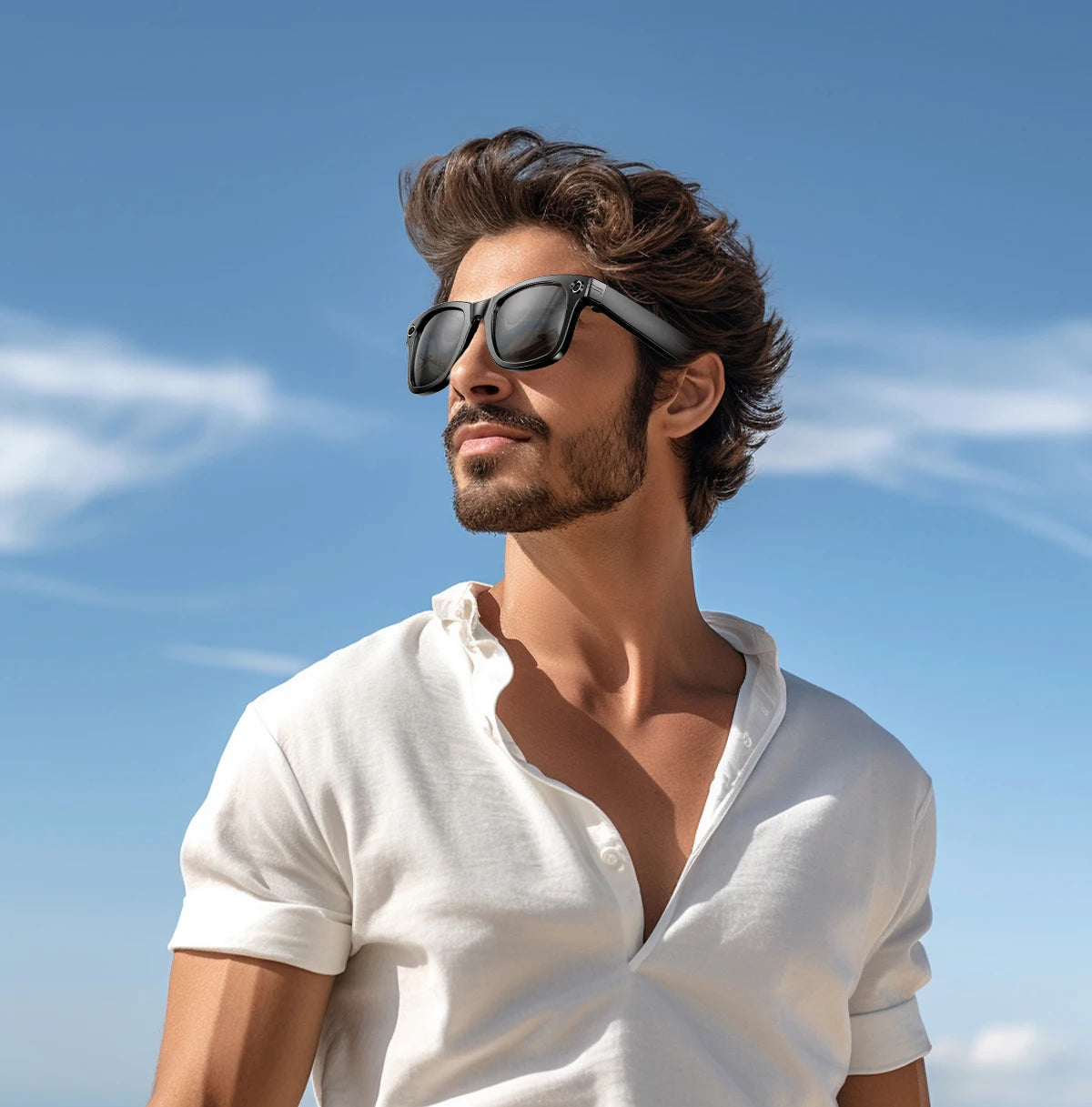 AI Smart Glasses with 8MP Camera Video Recording 100+ Languages Translation Sunglasses Bluetooth Call Music Play Men Women 2026