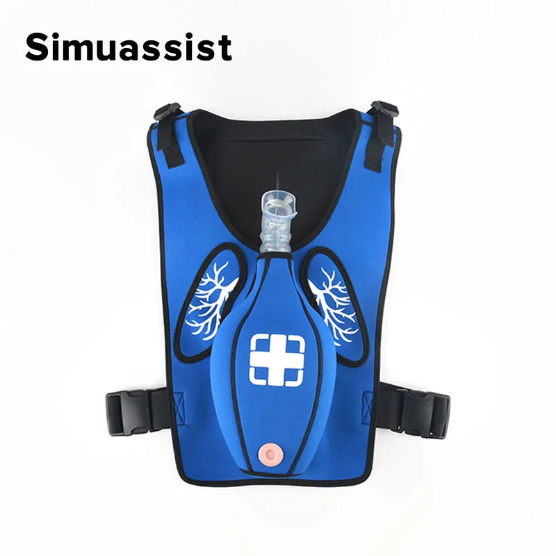First Aid Training Heimlich Training Vest Choking Trainer with Tracheal Blockage Vest Wearable Adult Infarction Teaching Model
