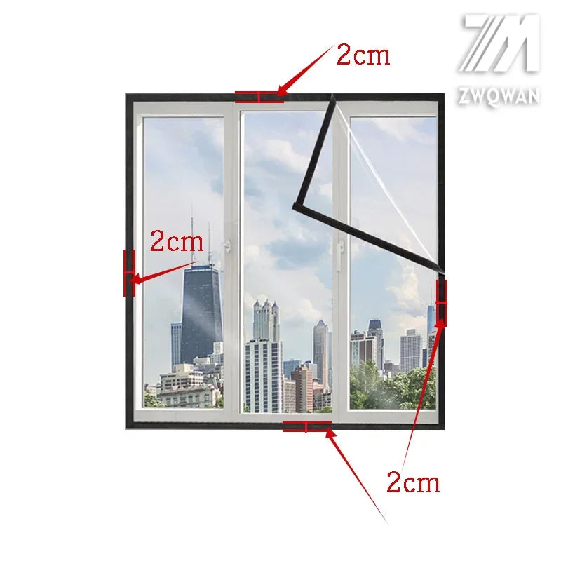 New style Winter window windproof and warm film sealing plastic cloth, winter windproof curtains, cold insulation and antifreeze