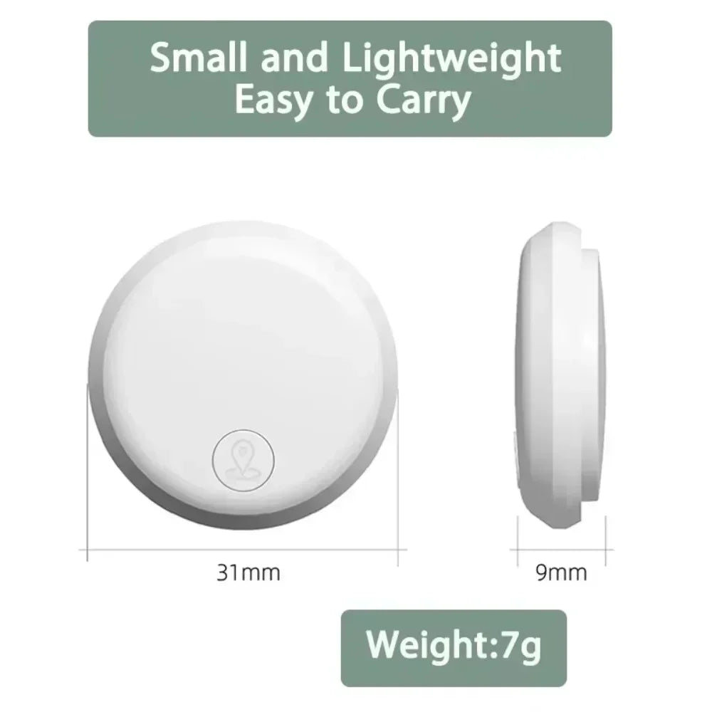 Global Positioning Smart Tag Tracker Ultra-long battery life Portable Mini Locator Key Finder Compatible with Android iOS