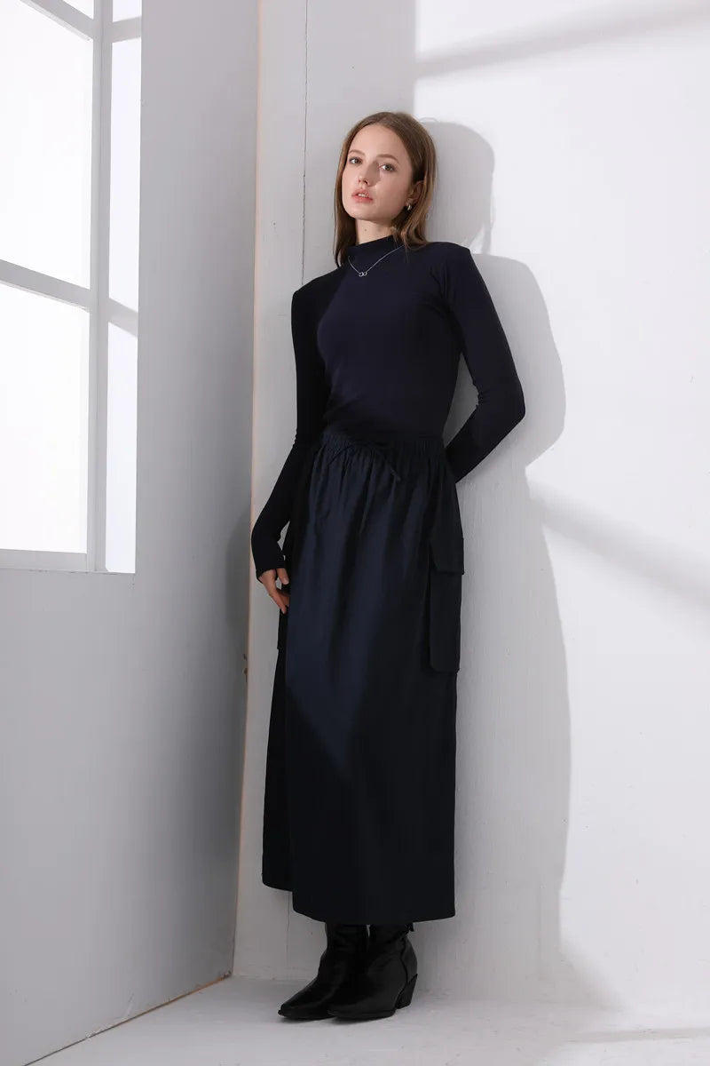 AS  AW fashion woman skirt with pocket style lady wear clothes