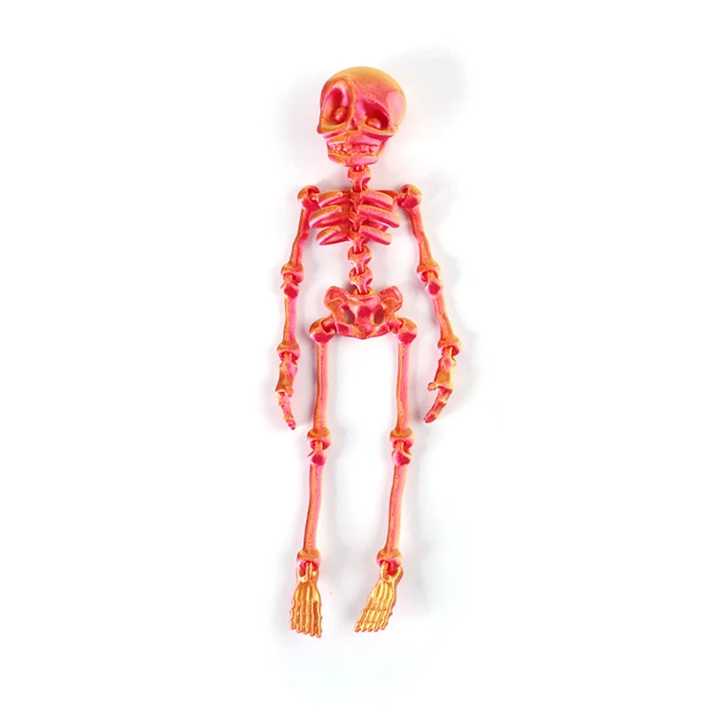 1Pc Magnetic Poseable Skull Creative Fridge Magnet Funny Halloween Easter Gift for Refrigerator Whiteboard Kitchen Quirky Decor
