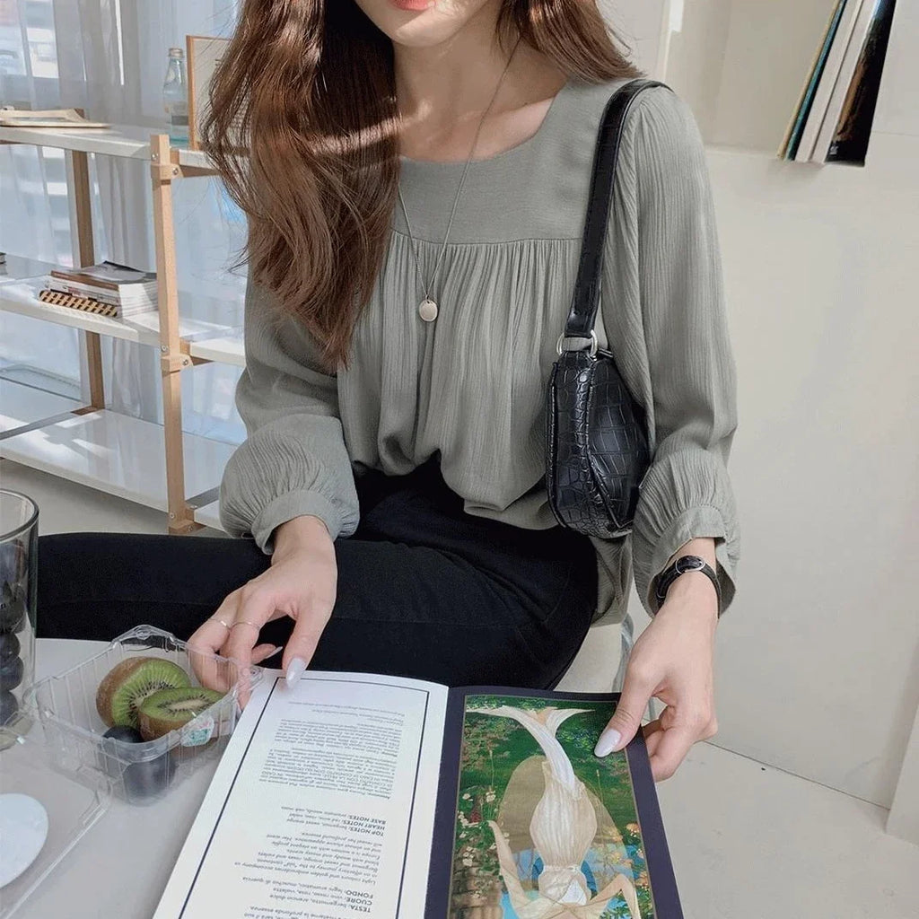Simple White Shirts & Blouses For Women Crop Japanese Harajuku Fashion Woman Top Offer High Quality Clothing Trend 2025 Novelty