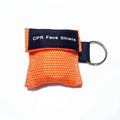 Disposable CPR Mask One-way Valve Professional Emergency Face Shield Mouth Breath Keychain Ring Resuscitator Mask Travel Pocket