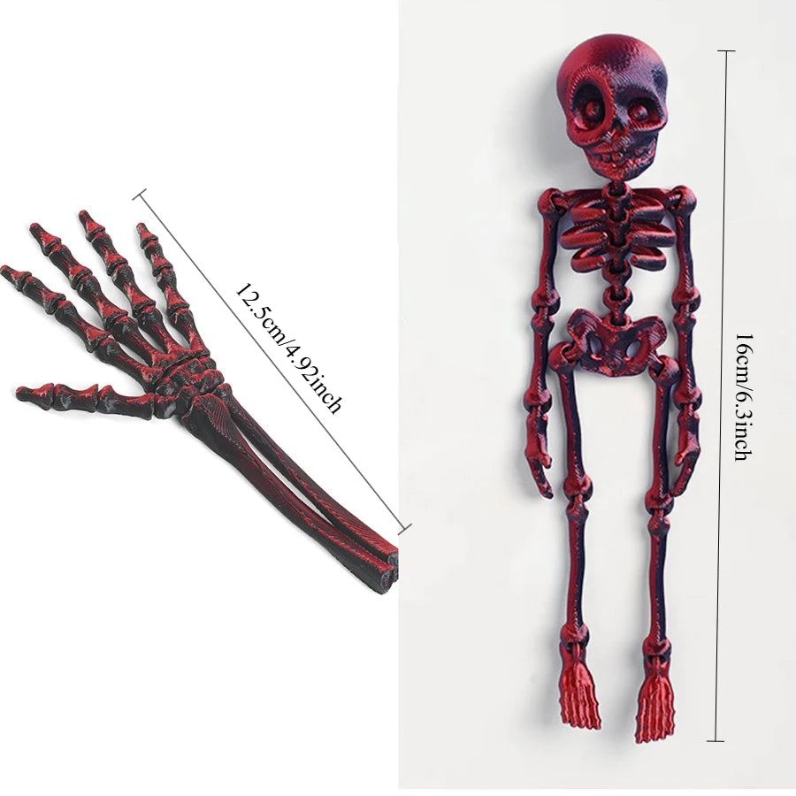 2pcs Personalized and Funny 3D Skeleton Claw Refrigerator Magnets Creative Refrigerator Magnets Halloween Decorative