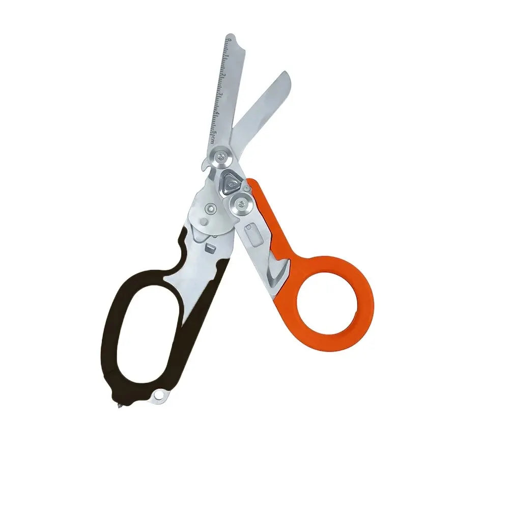 Raptor Emergency Response Shears Multifunctional Scissors with Strap Cutter and Glass Breaker with Compatible Holster