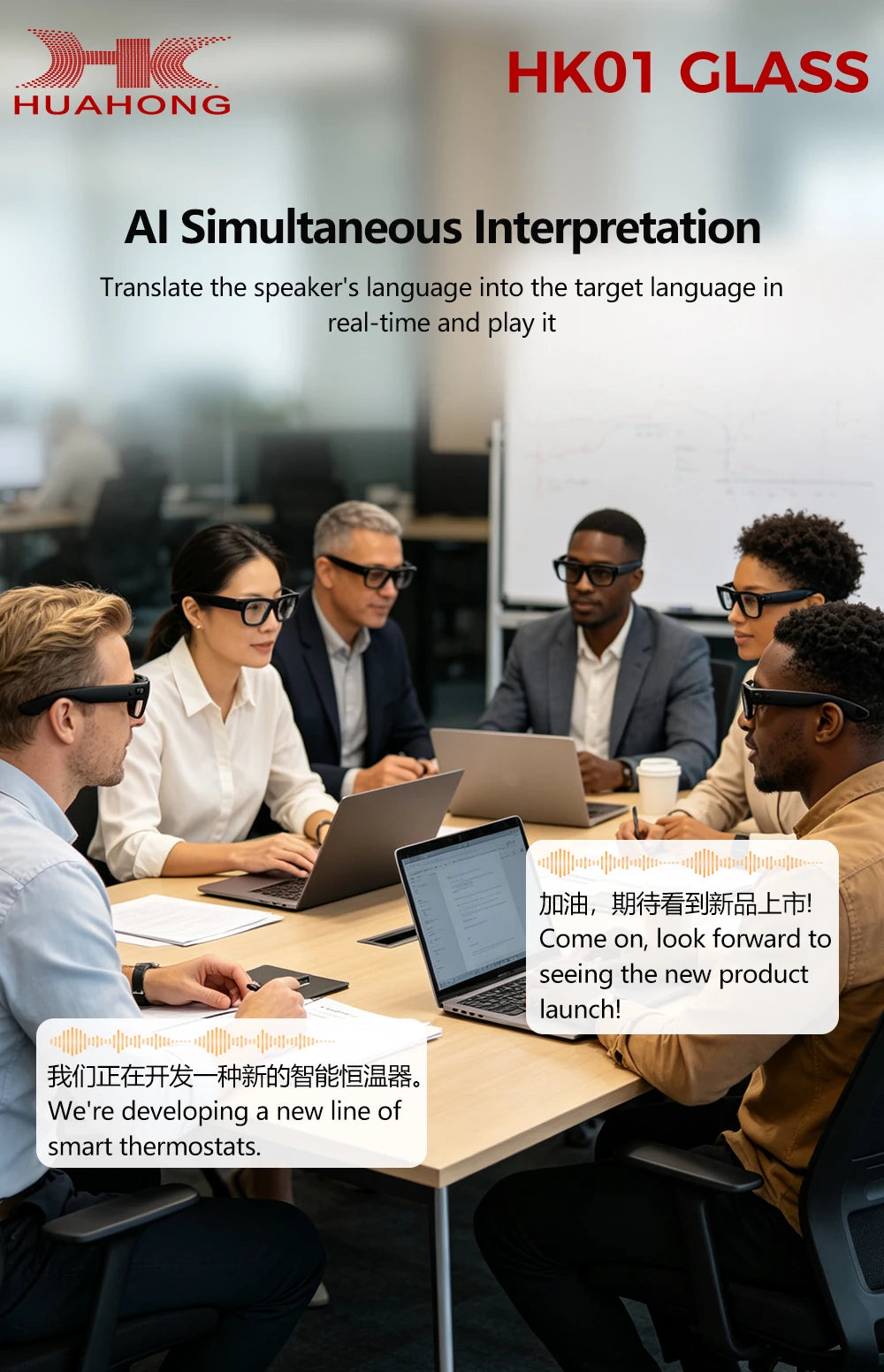 GML5.2 AI New Smart Glasses 1300W Camera Live Streaming Real-Time Translation Meeting Assistant Audio And Video Calls AI Glasses
