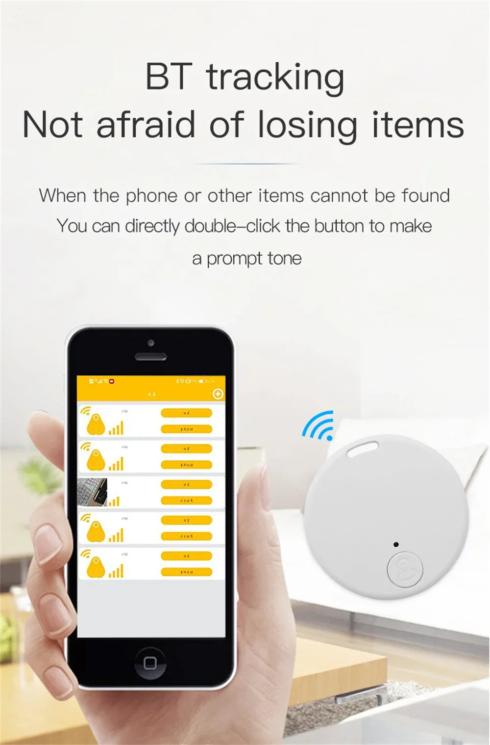 Bluetooth Smart GPS Tracker Mini Anti Lost Device Tracking Smart Finder Locator For Key/Luggage/Pet/Kids/Bag/Wallet Smart Finder